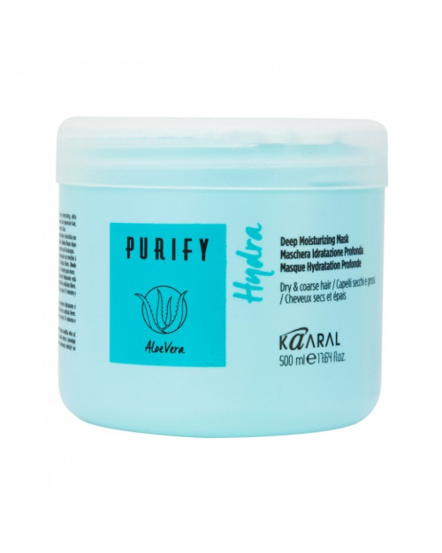 Інтенсивна зволожувальна живильна маска для волосся Kaaral Hydra Purify Deep Moiturizing Mask 500 мл.