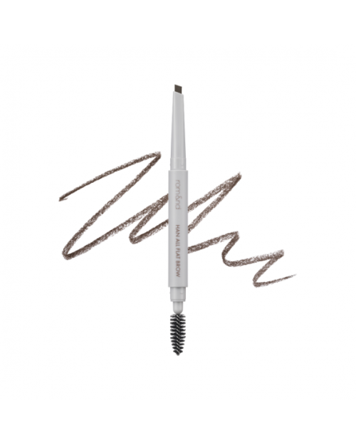 Олівець для брів у сіро-коричневому відтінку Rom&nd Han All Flat Brow C2 Grace Taupe