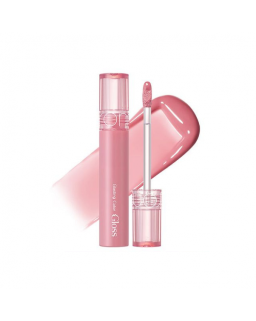 Блиск для губ у рожево-нюдовому відтінку Rom&nd Glasting Color Gloss #01 Peony Ballet