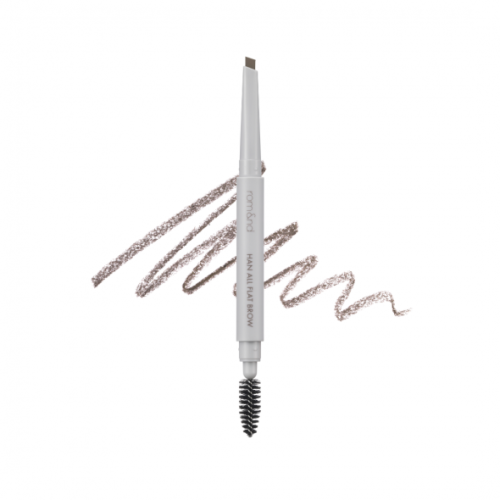 Олівець для брів у попелясто-бежевому відтінку Rom&nd Han All Flat Brow C3 Modern Beige