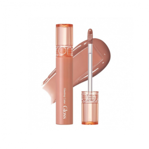 Блиск для губ у нюдовому відтінку Rom&nd Glasting Color Gloss #02 Nutty Vague