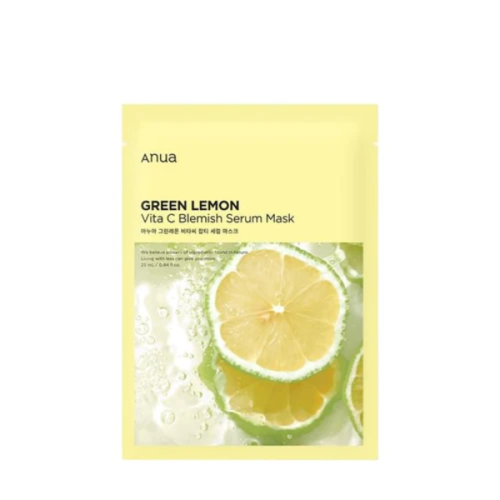 Освітлююча тканинна маска з вітаміном С ANUA Green Lemon Vita C Blemish Serum Mask 25 мл