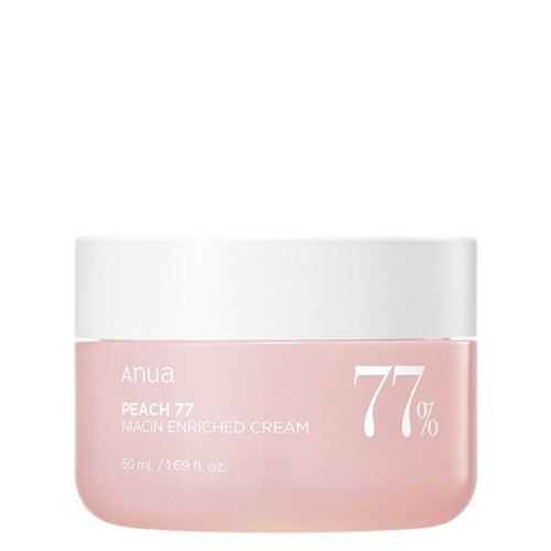 Легкий зволожуючий крем для зневодненої шкіри з екстрактом персика ANUA PEACH 77 NIACIN ENRICHED CREAM 50мл
