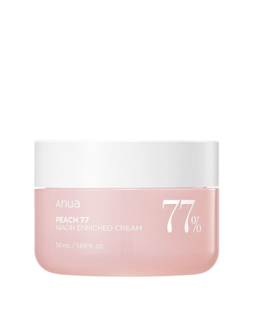 Легкий зволожуючий крем для зневодненої шкіри з екстрактом персика ANUA PEACH 77 NIACIN ENRICHED CREAM 50мл