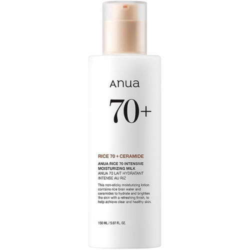 Інтенсивно зволожуюче молочко з рисом і ніацинамідом ANUA RICE 70 INTENSIVE MOISTURIZING MILK 150 мл