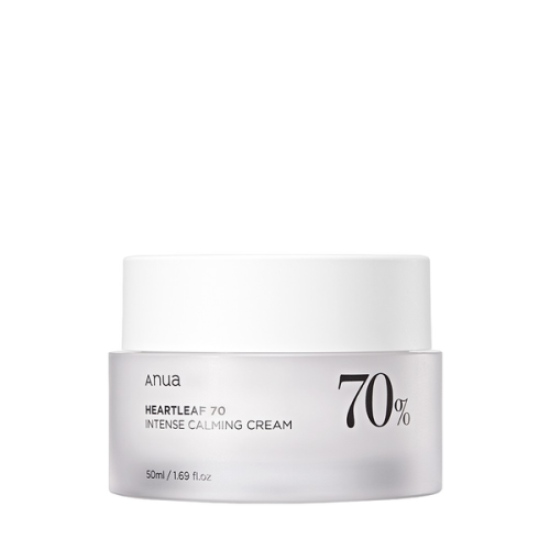Заспокійливий крем для обличчя з екстрактом гуттуїнії ANUA HEARTLEAF 70% INTENSE CALMING CREAM 50ml