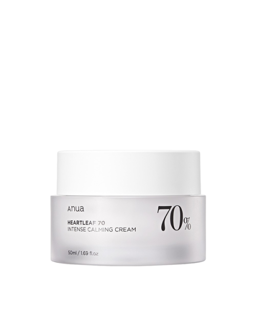 Заспокійливий крем для обличчя з екстрактом гуттуїнії ANUA HEARTLEAF 70% INTENSE CALMING CREAM 50ml