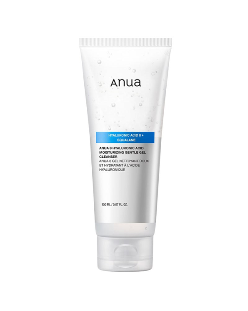 Ніжний зволожуючий гель для вмивання з гіалуроновою кислотою ANUA 8 HYALURONIC ACID MOISTURIZING GENTLE GEL CLEANSER 150мл