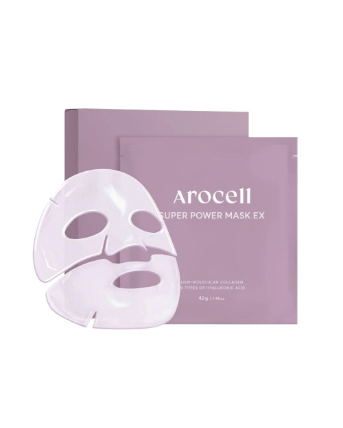 Гідрогелева маска з колагеном та 10 видами гіалуронової кислоти Arocell Super Power Mask EX 42 г