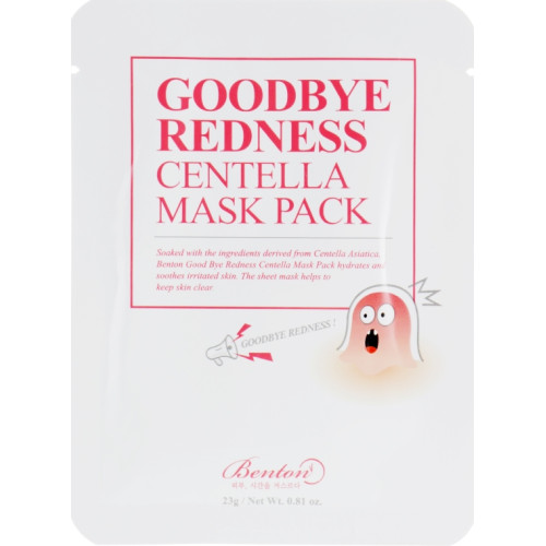 Тканинна маска з центеллою азіатською Benton Goodbye Redness Centella Mask Pack 20 Мл