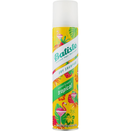 Сухий шампунь Batiste Dry Shampoo Coconut and Exotic Tropical 200 мл.