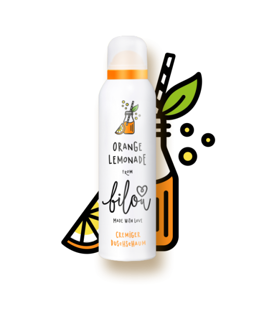 Пінка для душу Апельсиновий Лимонад Bilou Shower Foam Orange Lemonade 200 мл