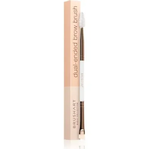 Двостороння щіточк для брів BrushArt Basic Dual-ended brow brush