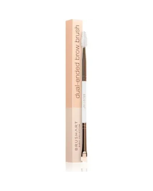 Двостороння щіточк для брів BrushArt Basic Dual-ended brow brush