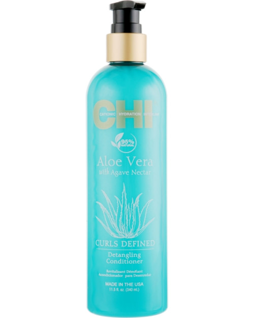 КОНДИЦІОНЕР ДЛЯ В'ЮНКОГО ВОЛОССЯ CHI ALOE VERA DETANGLING CONDITIONER 340мл