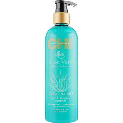Шампунь для волосся, що активує завиток з алое вера та нектаром агави CHI Aloe Vera Curl Enhancing Shampoo 340 мл