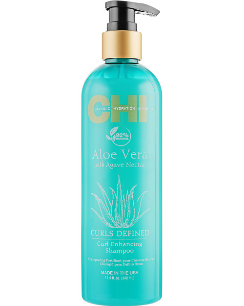 Шампунь для волосся, що активує завиток з алое вера та нектаром агави CHI Aloe Vera Curl Enhancing Shampoo 340 мл