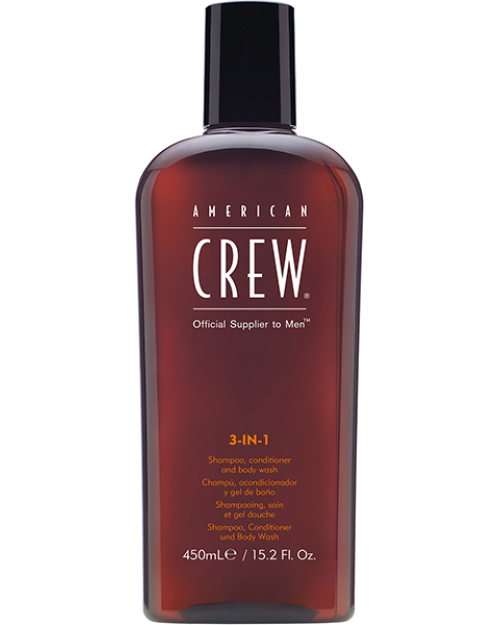Шампунь, кондиціонер та гель для душу 3в1 для чоловіків American Crew Hair & Body 3-IN-1 450 мл