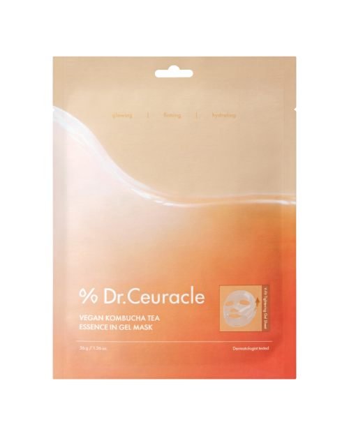 Веганська гідрогелева маска з екстрактом комбучі Dr.Ceuracle Vegan Kombucha Tea Essence in Gel Mask