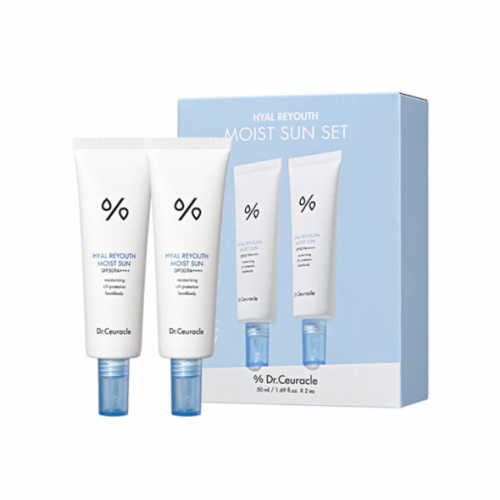 Набір зволожуючих сонцезахисних кремів SPF 50+/PA++++ Dr.Ceuracle Hyal Reyouth Moist Sun Duo Set