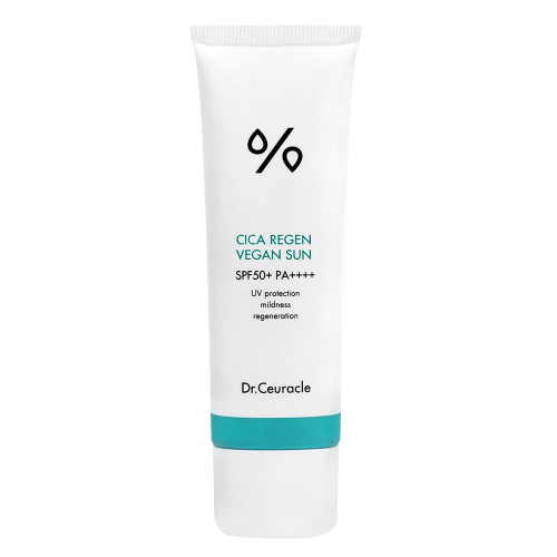 Сонцезахисний веганський крем з центелою азіатською SPF50+ PA++++ Dr.Ceuracle Cica Regen Vegan Sun 50 мл