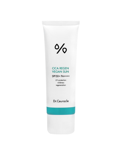 Сонцезахисний веганський крем з центелою азіатською SPF50+ PA++++ Dr.Ceuracle Cica Regen Vegan Sun 50 мл