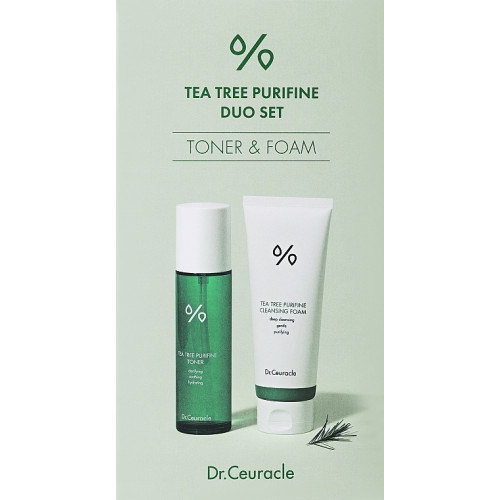 Набір засобів з чайним деревом (тонер + пінка для вмивання) Dr.Ceuracle Tea Tree Purifine Duo Set