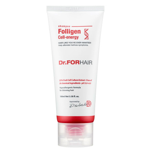 Шампунь для зміцнення та відновлення зрілого волосся Dr.FORHAIR Folligen Cell-Energy Shampoo 100 мл