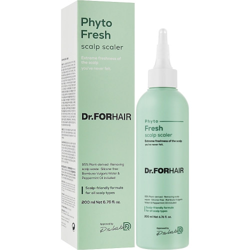 Освіжаюча маска-пілінг для очищення шкіри голови Dr.FORHAIR Phyto Fresh Scalp Scaler 200 мл 
