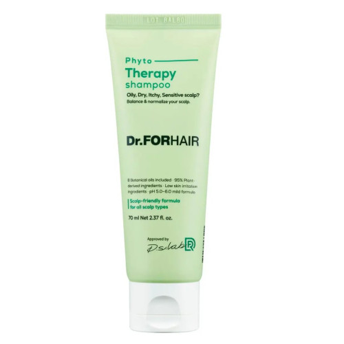 Фітотерапевтичний шампунь для чутливої шкіри голови Dr.FORHAIR Phyto Therapy Shampoo 70 мл
