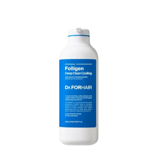 Глибокоочищаючий шампунь з ефектом охолодження Dr.Forhair Folligen Deep Clean Cooling Shampoo 500 мл