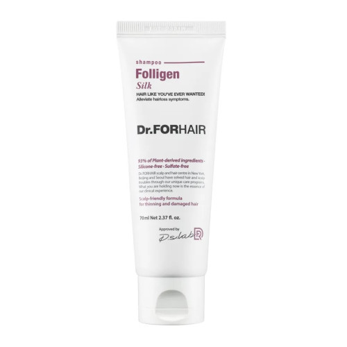 Шампунь для сухого та пошкодженого волосся Dr.FORHAIR Folligen Silk Shampoo 70 мл