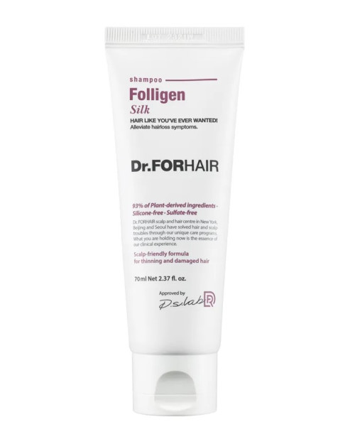 Шампунь для сухого та пошкодженого волосся Dr.FORHAIR Folligen Silk Shampoo 70 мл