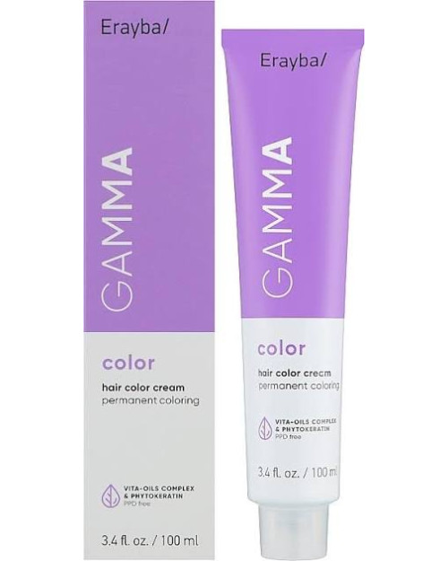 Стійка крем-фарба для волосся ERAYBA Gamma Color 1/10