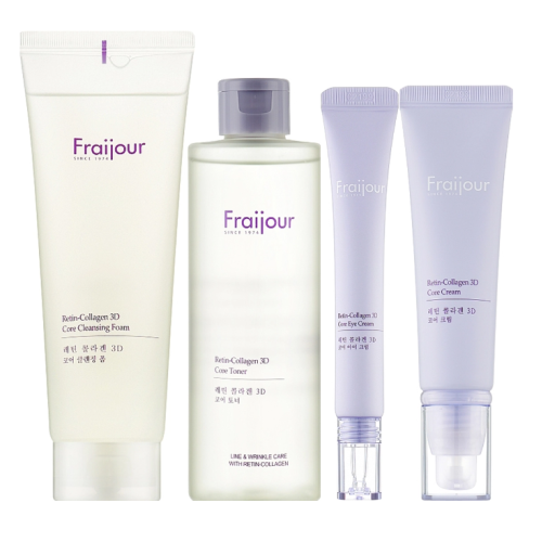 Набір "Ліфтинг та освітлення" з ретинолом та колагеном - Fraijour Retin-Collagen 3D Lifting and Lighting Kit, 4 продукти