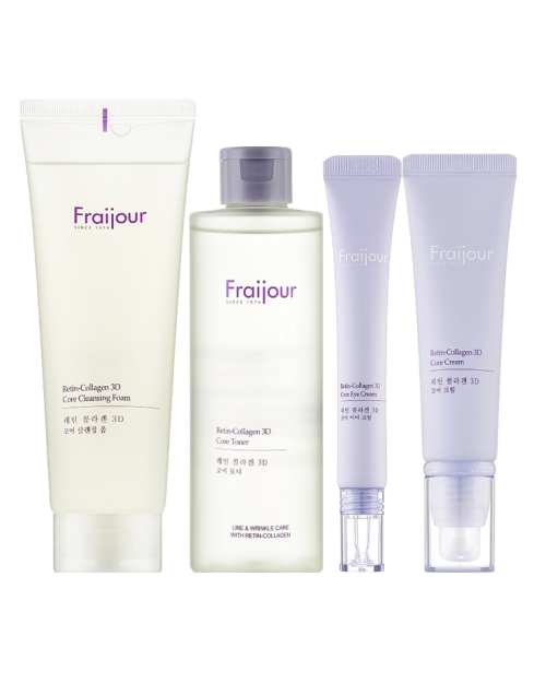 Набір "Ліфтинг та освітлення" з ретинолом та колагеном - Fraijour Retin-Collagen 3D Lifting and Lighting Kit, 4 продукти