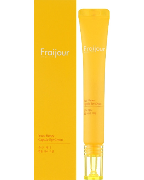 Мікрокапсульний крем для зони навколо очей з медом і цитроном Fraijour Yuzu Honey Capsule Eye Cream 15 мл