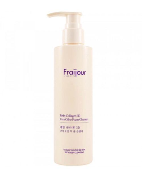 Гідрофільна очищуюча олія-пінка з колагеном - Fraijour Retin-Collagen 3D Core Oil to Foam Cleanser, 210 мл