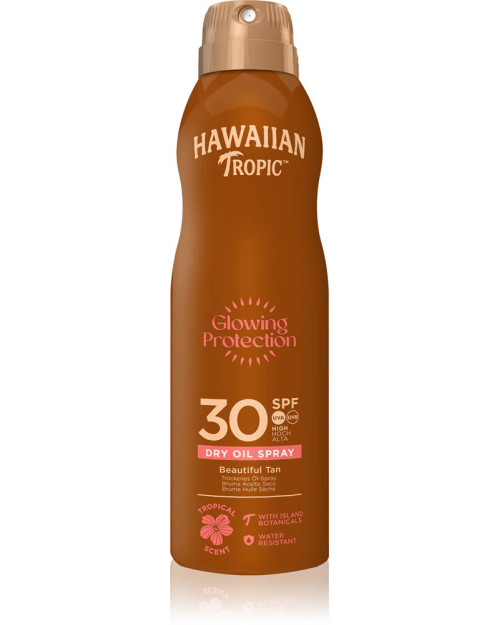 Суха олійка для засмаги у формі спрею SPF 30 Hawaiian Tropic Glowing Protection Dry Oil Spray