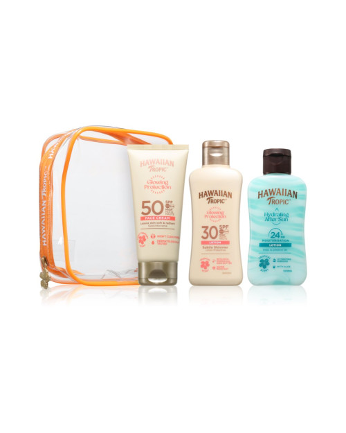 Дорожній набір для засмаги Hawaiian Tropic Glowing Protection Trio 
