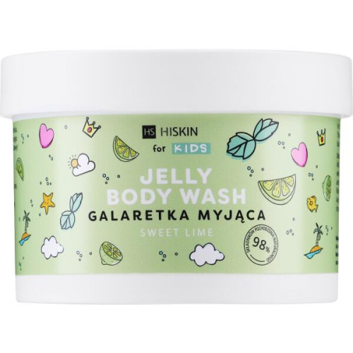 Дитяче желе для ванн Hiskin Kids Jelly Body Wash Sweet Lime 150g