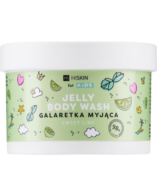 Дитяче желе для ванн Hiskin Kids Jelly Body Wash Sweet Lime 150g