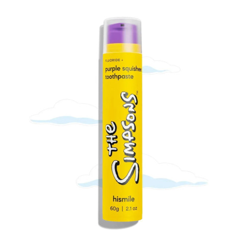 Зубна паста для м'якого відбілювання Hismile The Simpsons Purple Squishee Toothpaste 60g