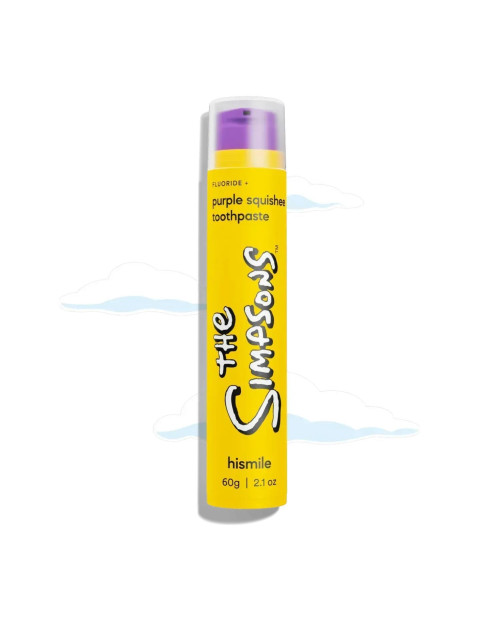 Зубна паста для м'якого відбілювання Hismile The Simpsons Purple Squishee Toothpaste 60g