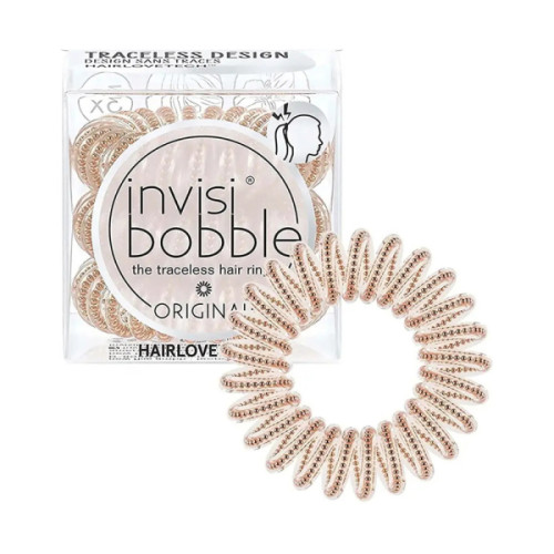 Резинка для волосся Invisibobble Original Bronze And Beads 3 шт