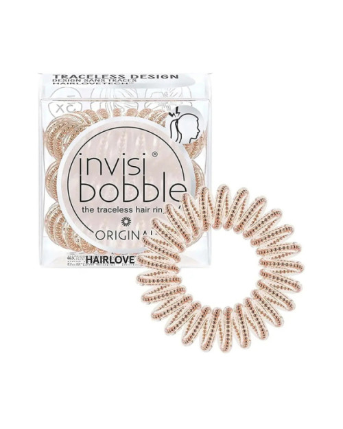 Резинка для волосся Invisibobble Original Bronze And Beads 3 шт