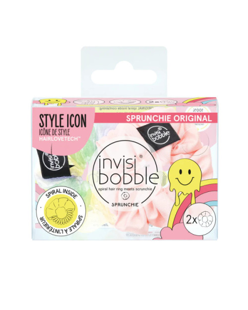 Резинка-Браслет для Волосся Invisibobble SPRUNCHIE Duo Retro Dreamin Hue-Man Love 2 шт