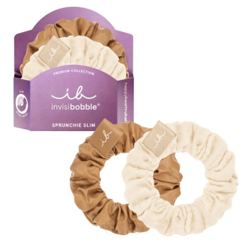 Резинка-браслет для волосся invisibobble SPRUNCHIE SLIM PREMIUM Crème De Caramel