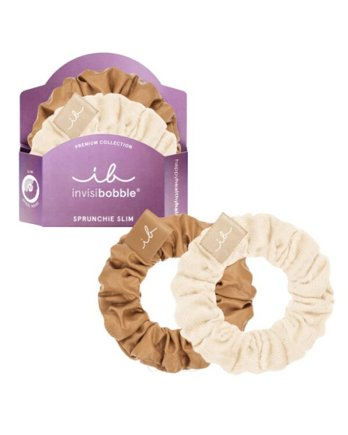 Резинка-браслет для волосся invisibobble SPRUNCHIE SLIM PREMIUM Crème De Caramel