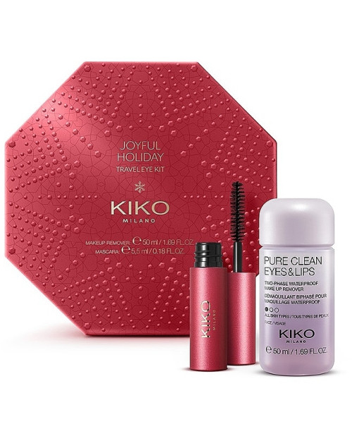 Kiko Milano Joyful Holiday Travel Eye Kit (mascara/5,5ml + remover/50ml